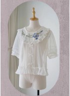 R-Series Iris Epistle Blouse(Reservation/2 Colours/Full Payment Without Shipping)